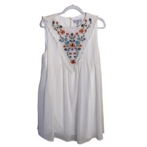 NWT HAYDEN LOS ANGELES embroidered dress size L fairycore cottage core bridal